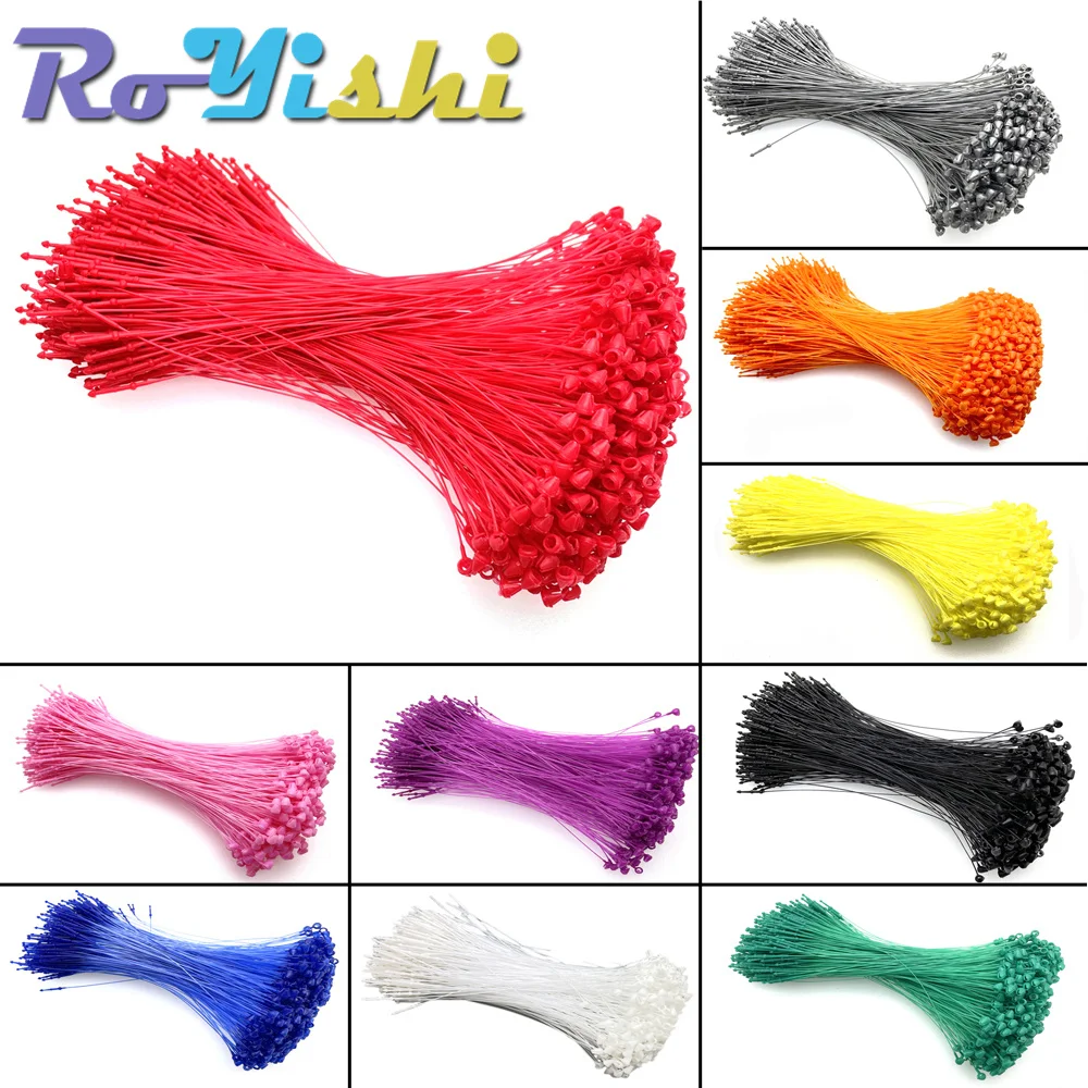 

1000 Pcs/Pack Colorful Plastic Snap Lock Pins Security Loop Tag Fasteners for Price Lable