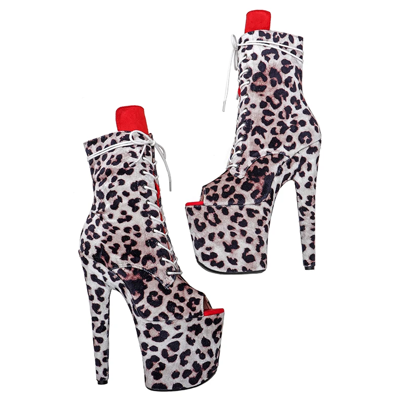 Leecabe 20CM/8Inch Women's Platform disco party High Heels Shoes Pole Dance boot