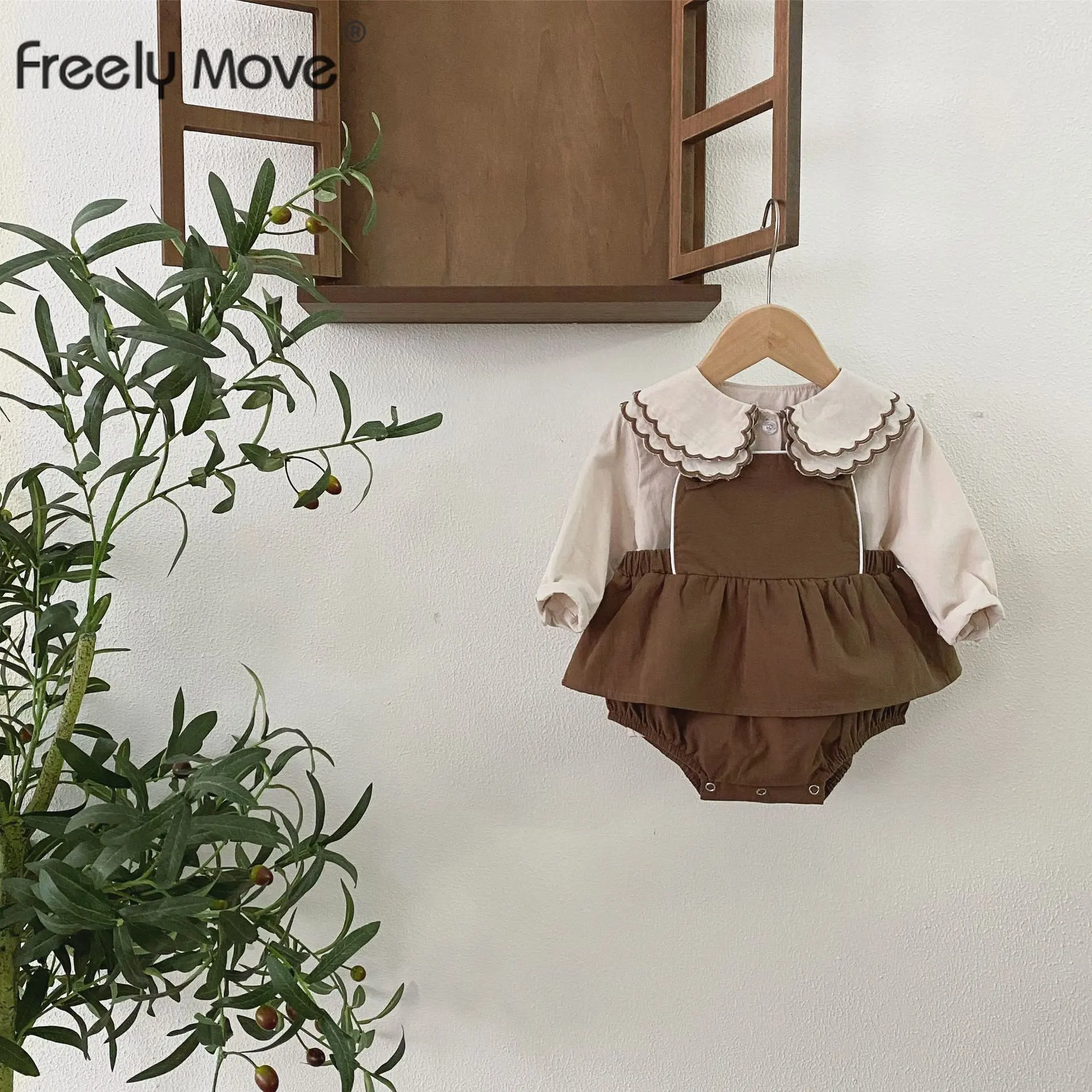 

Freely Move 2022 Baby Clothes Romper for Newborns Bodysuit Children's Clothing Girl Bodysuit Babies Overalls Baby Girls Costume