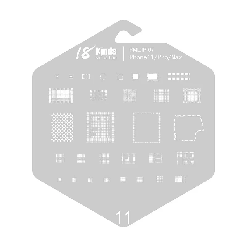 Комплект трафаретов BGA IC для iPhone 13 12 Pro XS MAX XR 8p 7 6 s SE | Инструменты