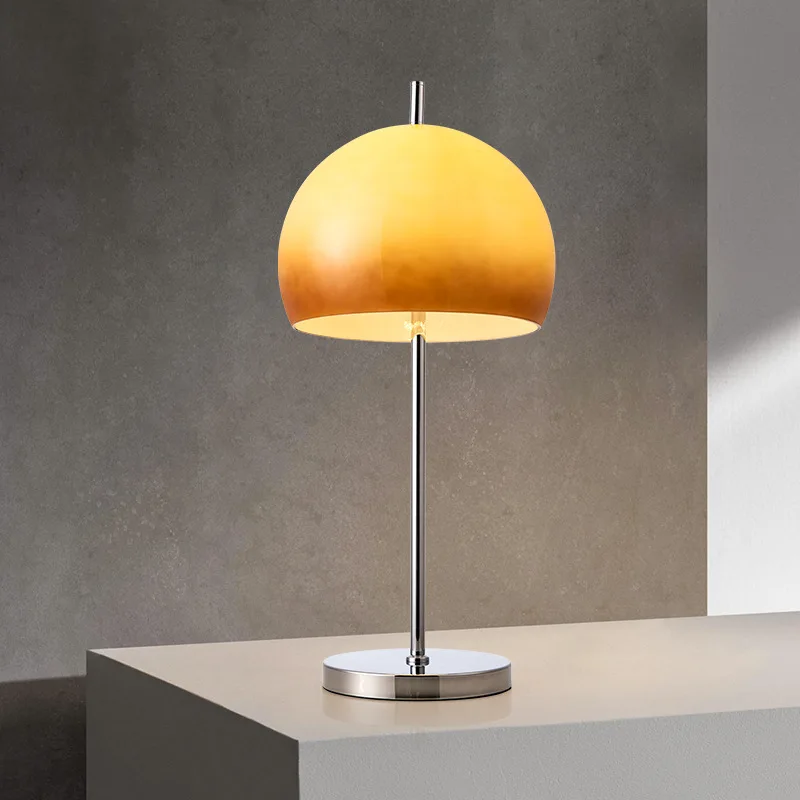 

Nordic Modern Table Lamp Italy Designer Vintage Mushroom Decor for Living Room Bedroom Study Desk Light E27 Bedside Creative