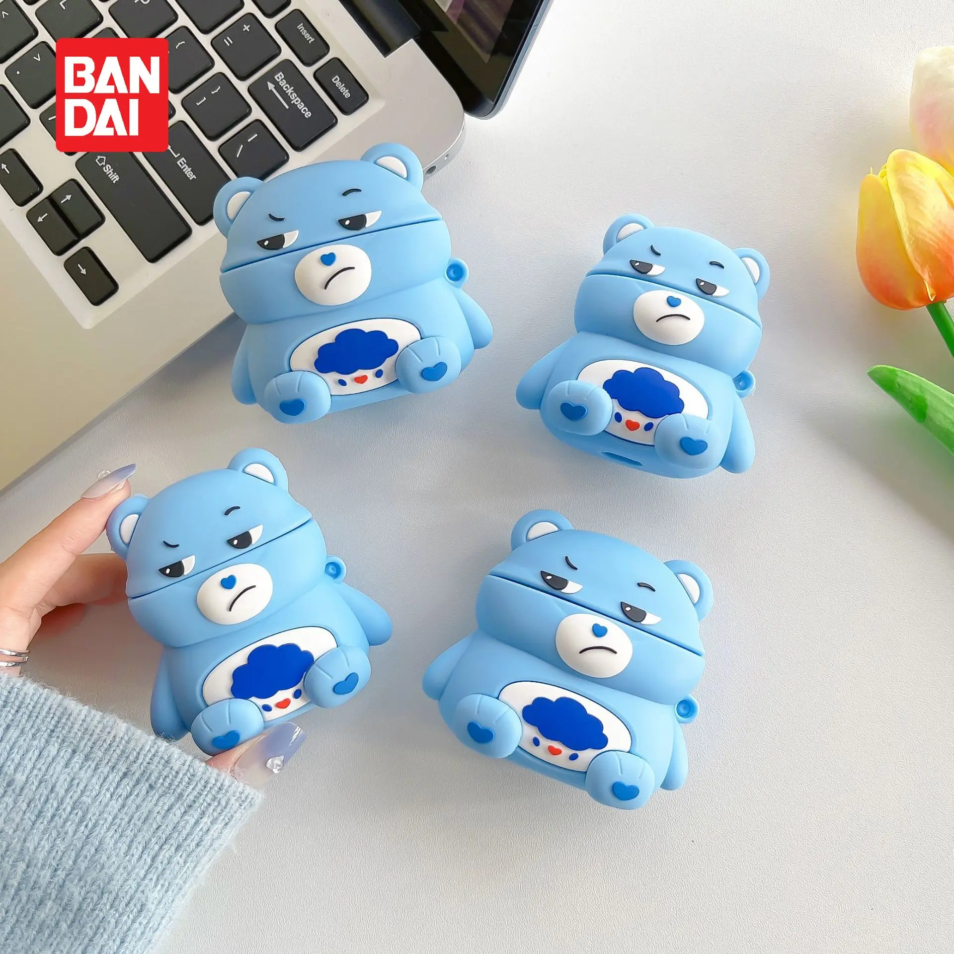 

Bandai Disney creative cartoon irritable bear apple airpods Pro Bluetooth headset case 1/2/3 generation applicable silicone soft