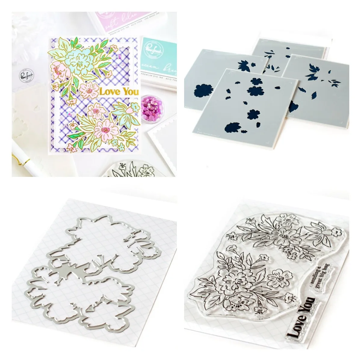 

Bloomed Flower Happy Metal Cutting Dies Stamp For 2022 Scrapbook Diary Decoration Embossing Diy Greeting Card New Hot