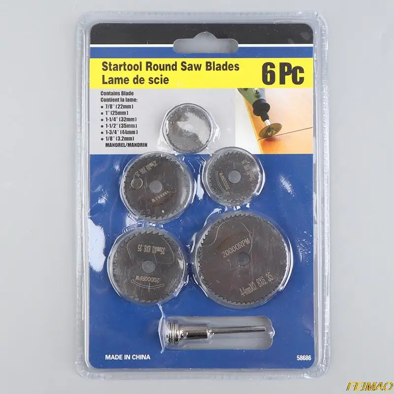 

1 Set Mini Circular Saw Blade Cutting Disc Rotating Drilling Tool Accessories For Wood Plastic And Aluminum