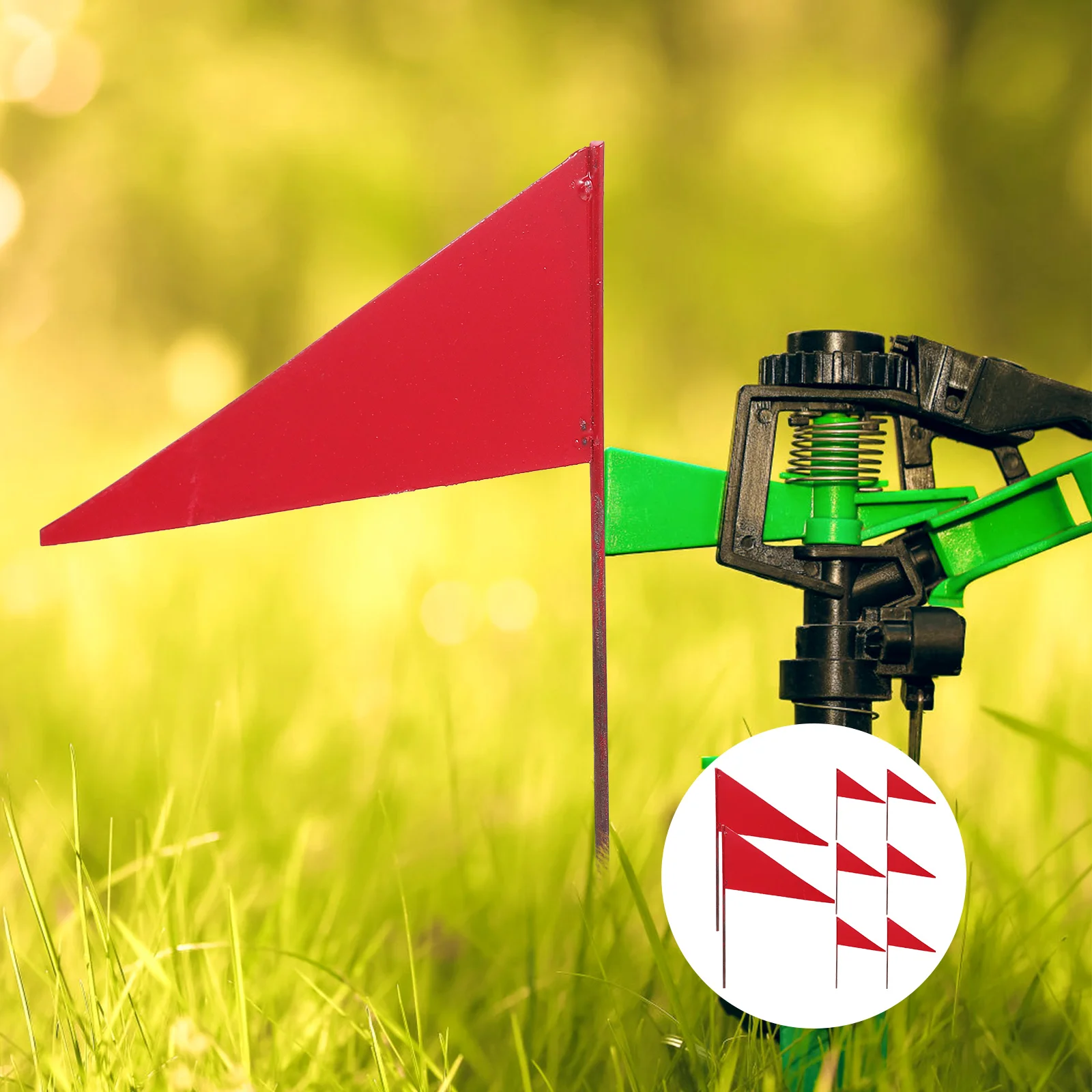 

Флаг газон треугольная Оросительная палочка маркер двор маркировка тренировочная собака железная безопасность для бега маленькая мини-пе...