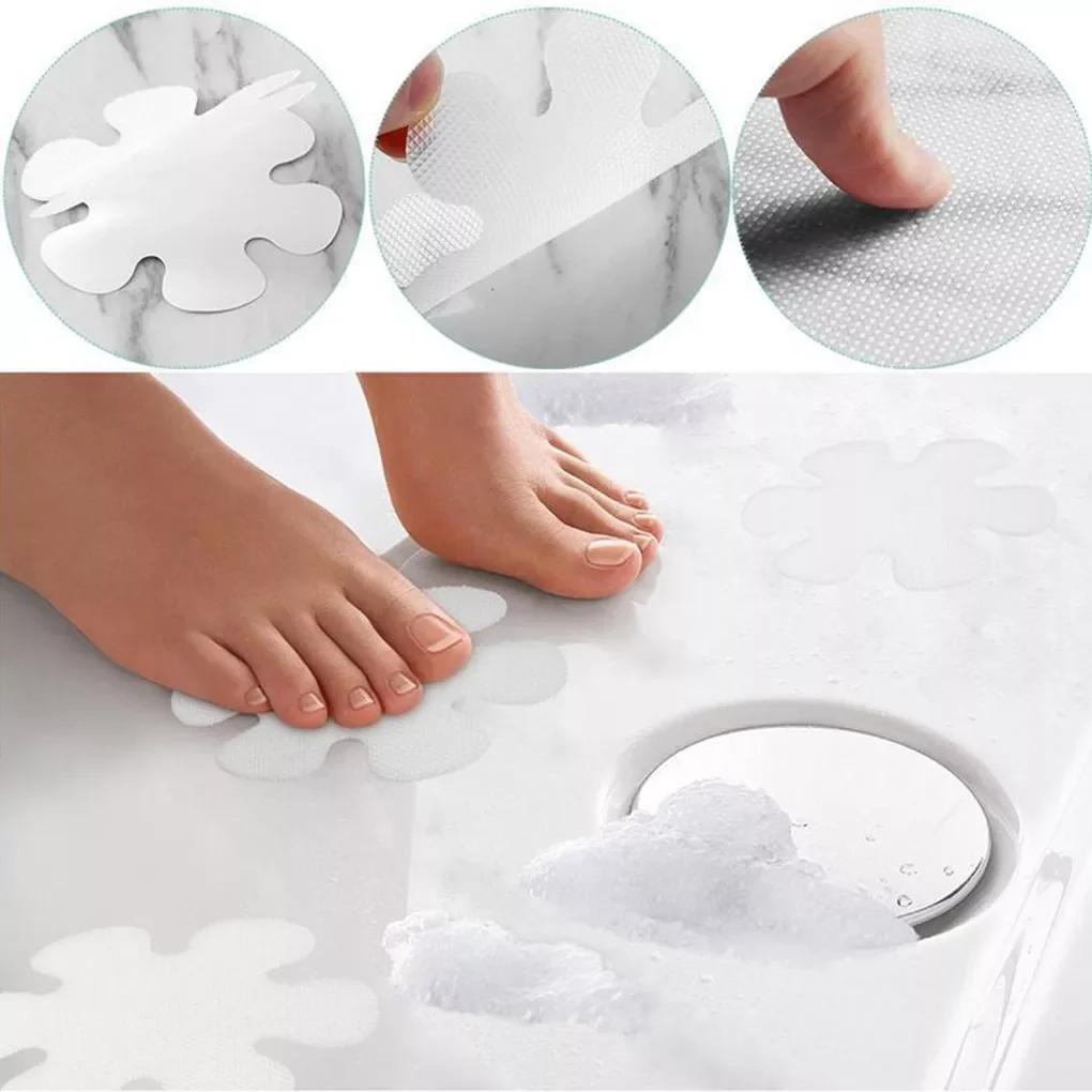 

2022New Bathtub Non-Slip Stickers Waterproof Flower Shaped Shower Paster Adhesive Appliques