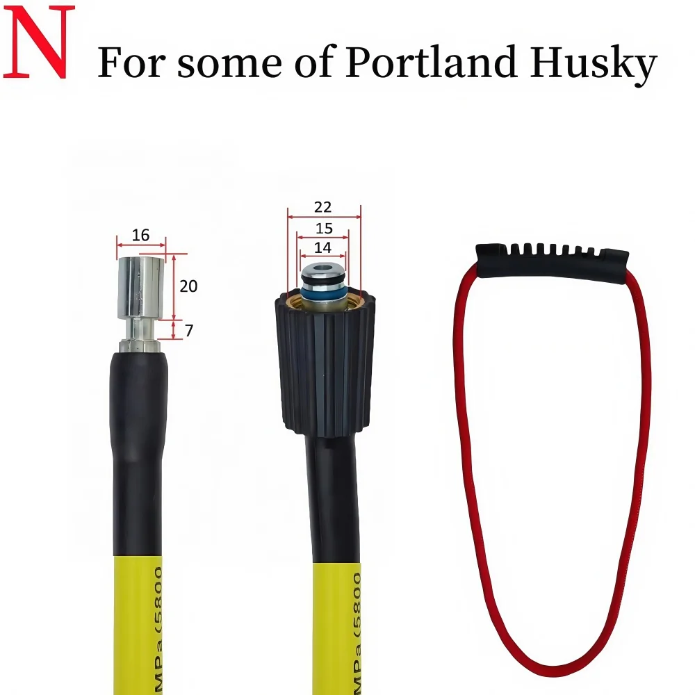 

10~20m Pressure Washer Replacement Hose Car Wash Extension Hose 5800 PSI Kink Resistant Hose for Karcher Bosch Lavor Nilfisk
