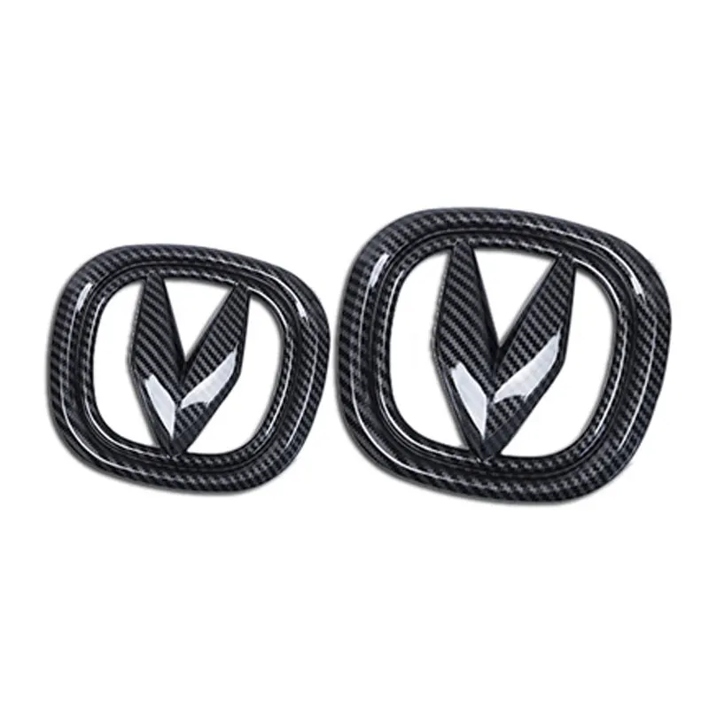 

Carbon Fiber Black Front Rear Logo Emblem For Changan CS35 plus 2pc