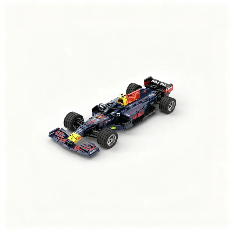Фото 2466 деталей MOC Racing Hondaed F1 RB16B, детализированная версия, масштаб 1:8, техническая модель, конструктор, игрушка, рождественские подарки, архитектура. №1