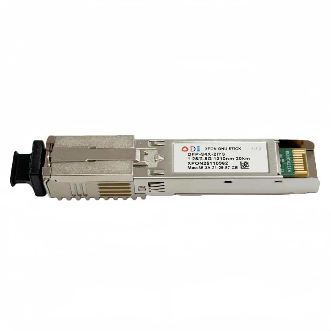 Модуль XPON ONU 1.25G2.5G SFP с MAC, SC-разъемом, 1310нм1490нм, DDM, PON, 20 км, модем OLT ONU, MAC XPON=EPONGPON (art.: 3920d5023a321) - 3920d5023a321