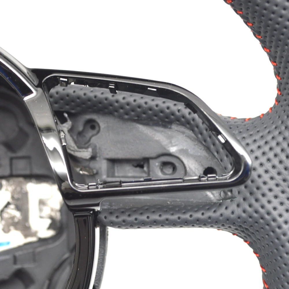 Для Audi A4B8 полуперфорированный красный провод многофункциональный руль без