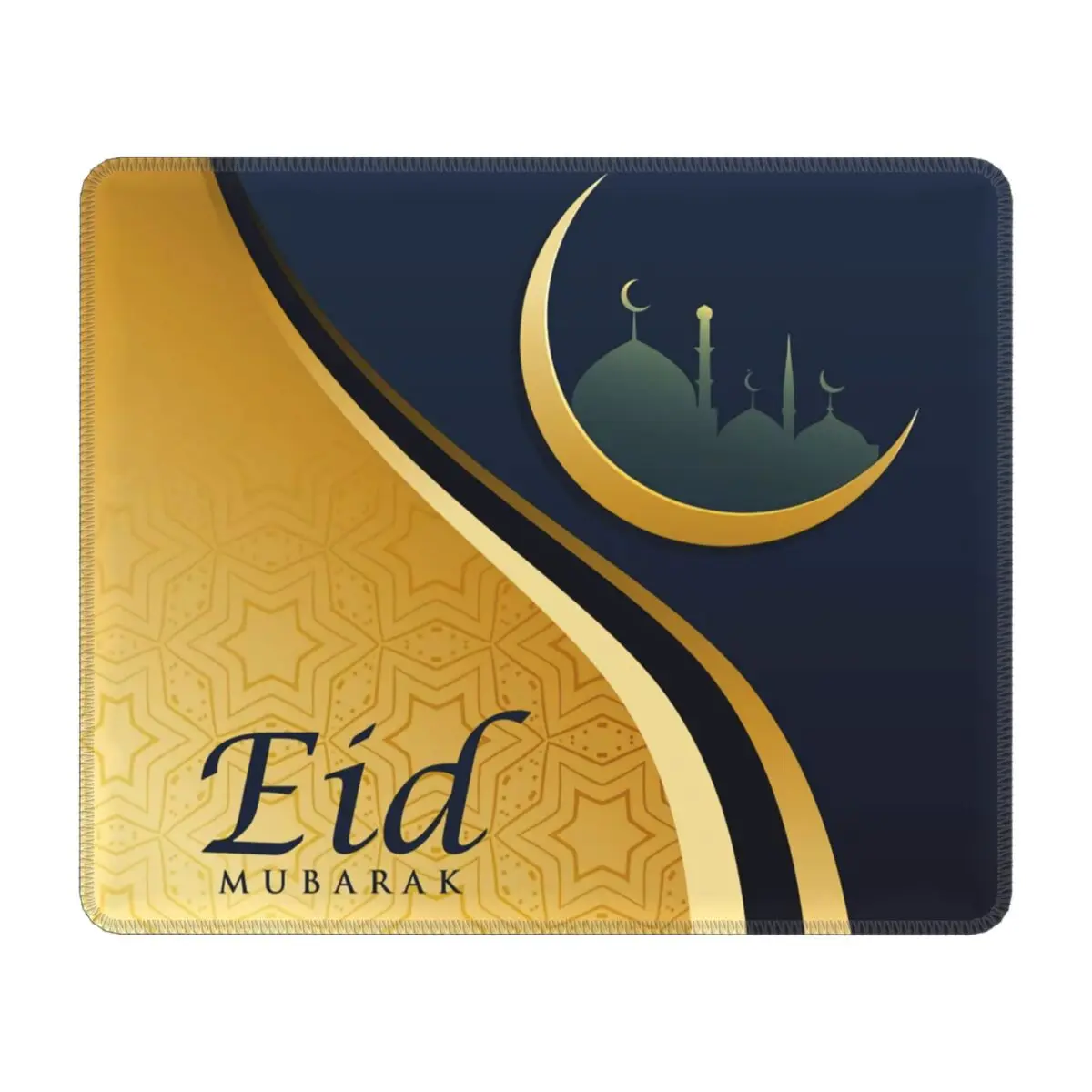 

Eid Mubarak Ramadan Mouse Pad Non-Slip Rubber Mousepad with Durable Stitched Edges Gaming Desk Computer Muslim Islamic Mouse Mat