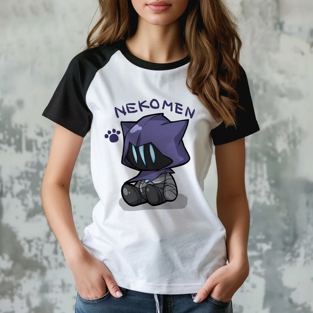 Valorant Женская забавная футболка Аниме Комикс Топ женская дизайнерская одежда