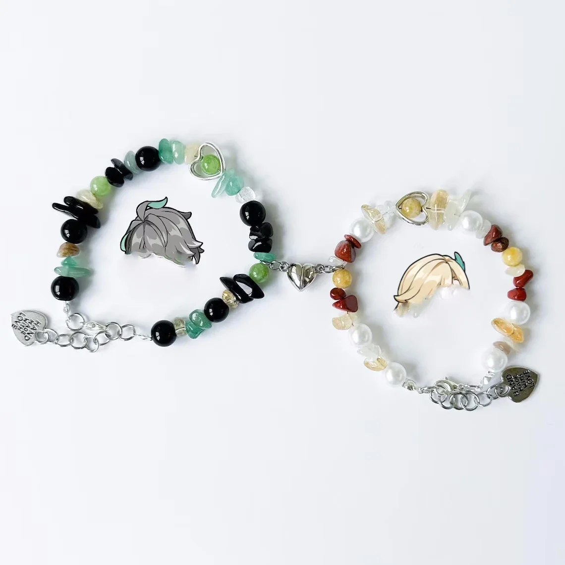 Браслет ручной работы в стиле пары Y2K