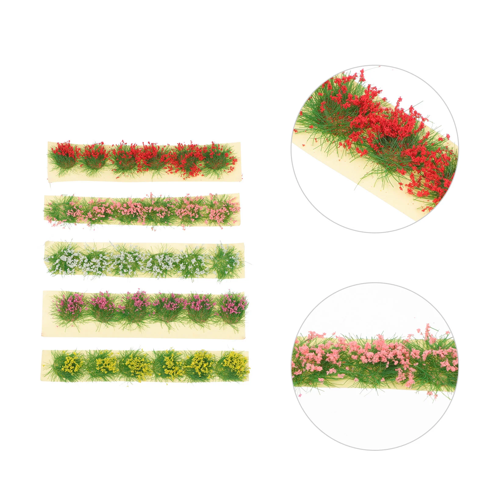 

Flower Cluster Tufts Model Static Miniature Tuft Scenery Diorama Mini Decor Sand Bushy Table Terrain Artificial Fake Kit Railway