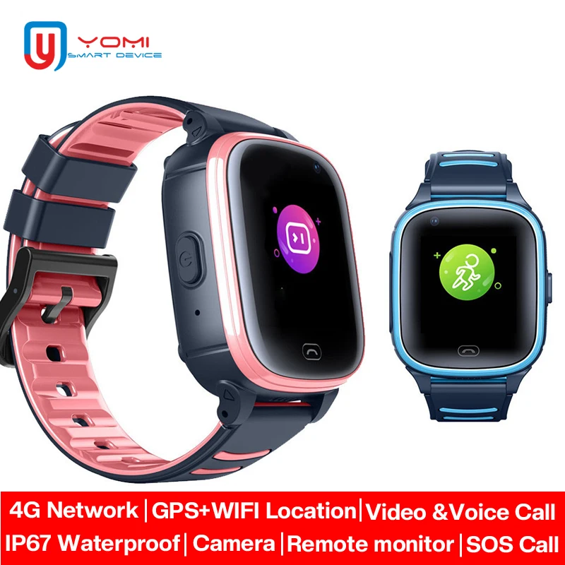 

4G Children's Smart Watch IP67 Waterproof GPS WiFi Tracker Watch Video Call Remote Camera Android Smartwatch Clock for Students