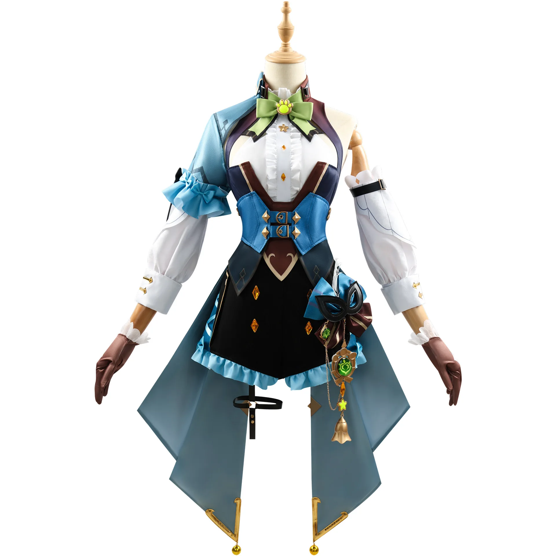 Кирара Косплей Игра Genshin Impact Phantom in Boots Kirara Платье Парик Головные Уборы Шляпа Аниме