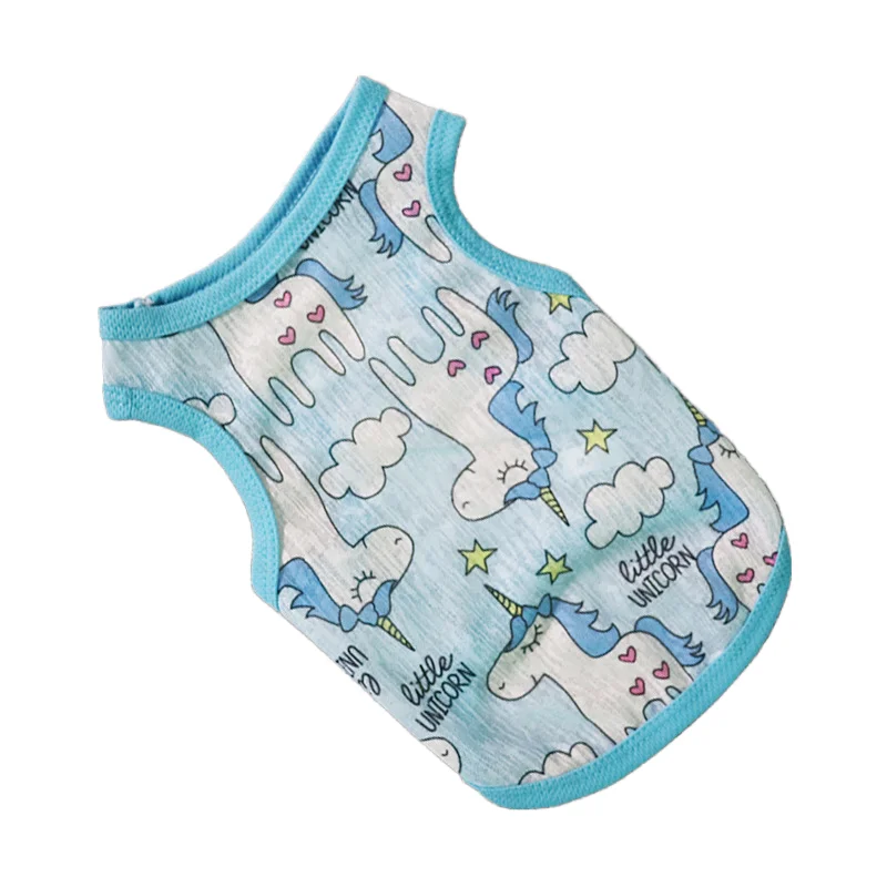 

New Cute Pet Dog Clothes for small dogs Breathable Spring Summer Dog Cat Vest Puppy T-Shirt French Bulldog Yorkshire Chihuahua
