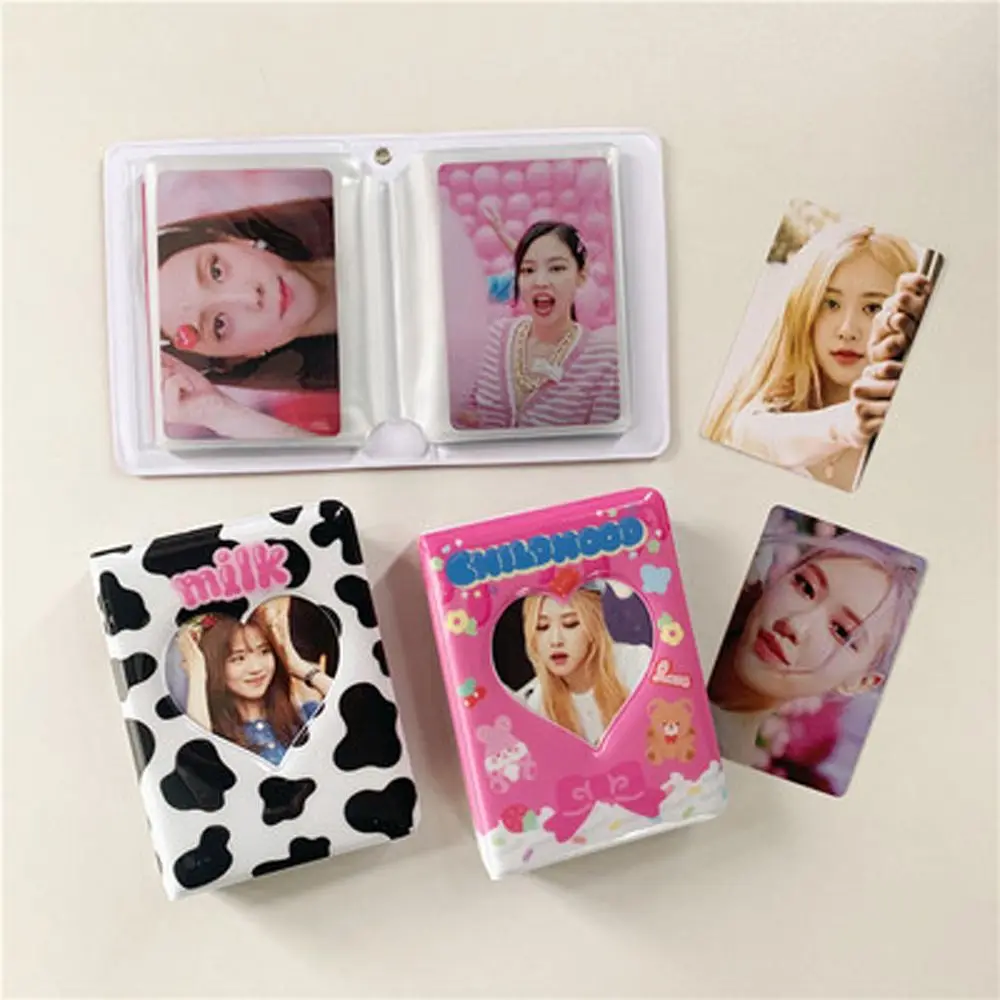 

Cute Kawaii Card Stock Binders Albums 3 Inch ID Holder Photocard Holder Photo Album Name Card Book Kpop Card Binder