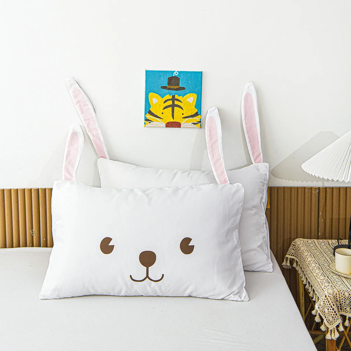 

Cartoon Pillowcases Cute Rabbit Pillowcases Shabby Chic Design Cute Pillow Shams 2 Pack