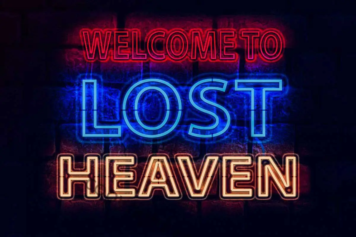 

Lost Heaven Neon Sign Vintage Metal Sign Tin Sign Tin Plates Wall Decor Retro Neon Sign For Pub Home Club Man Cave Cafe