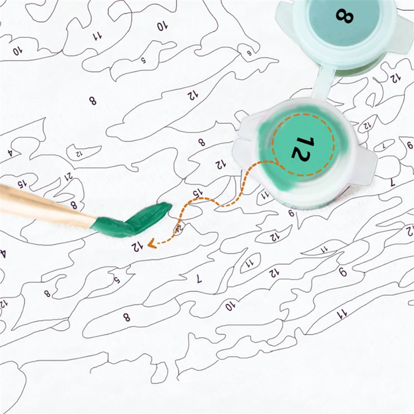 DIY Oil Painting By Numbers Jujutsu Kaisen Anime Gojo Satoru Home Decor Wall Picture Canvas Cuadros Pintura Por Numeros