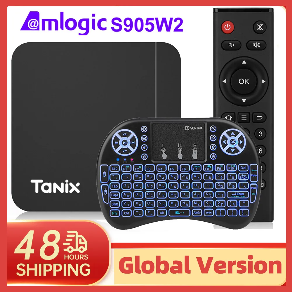 ТВ-приставка Tanix W2, Android 11, Amlogic S905W2, 2 + 16 Гб, поддержка H.265, AV1, Wi-Fi, HDR