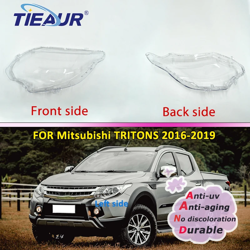 

Прозрачный чехол-абажур для передсветильник фары автомобиля Mitsubishi Triton L200 2016 2017 2018 2019