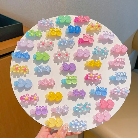 Детские заколки GEONYIEEK милые акриловые