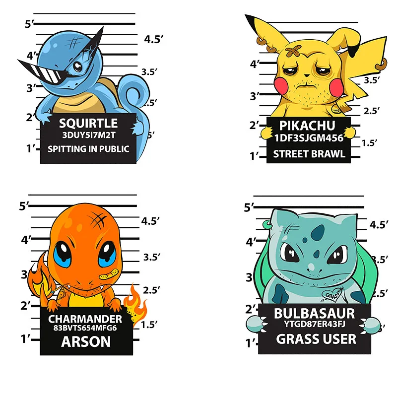 

Kawaii Pokemon Pikachu Anime Heat Transfers Vinyl Thermal Patches for Clothing DIY Cartoon Stickers on Boy Sweatshirt Decor Gift
