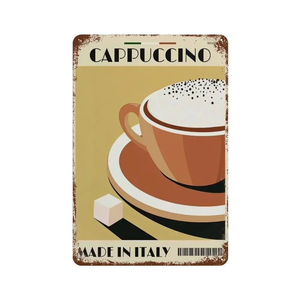 Винтажная Металлическая Кофейная Табличка Декоративная Для Чая Настенное