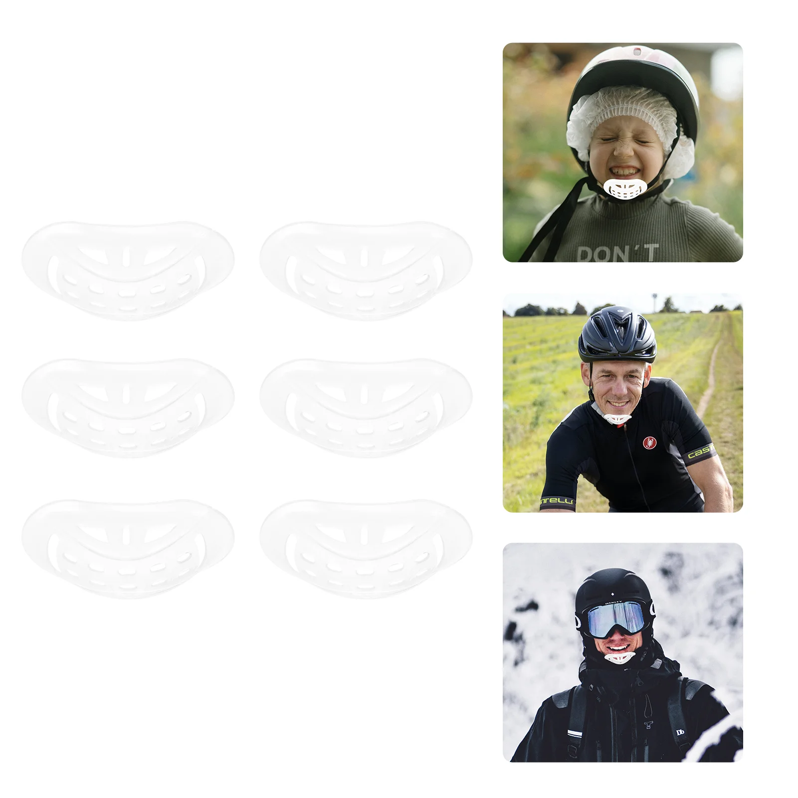 

6Pcs Chin Cushion Chin Cup Accessory Chin Pad for Cycling