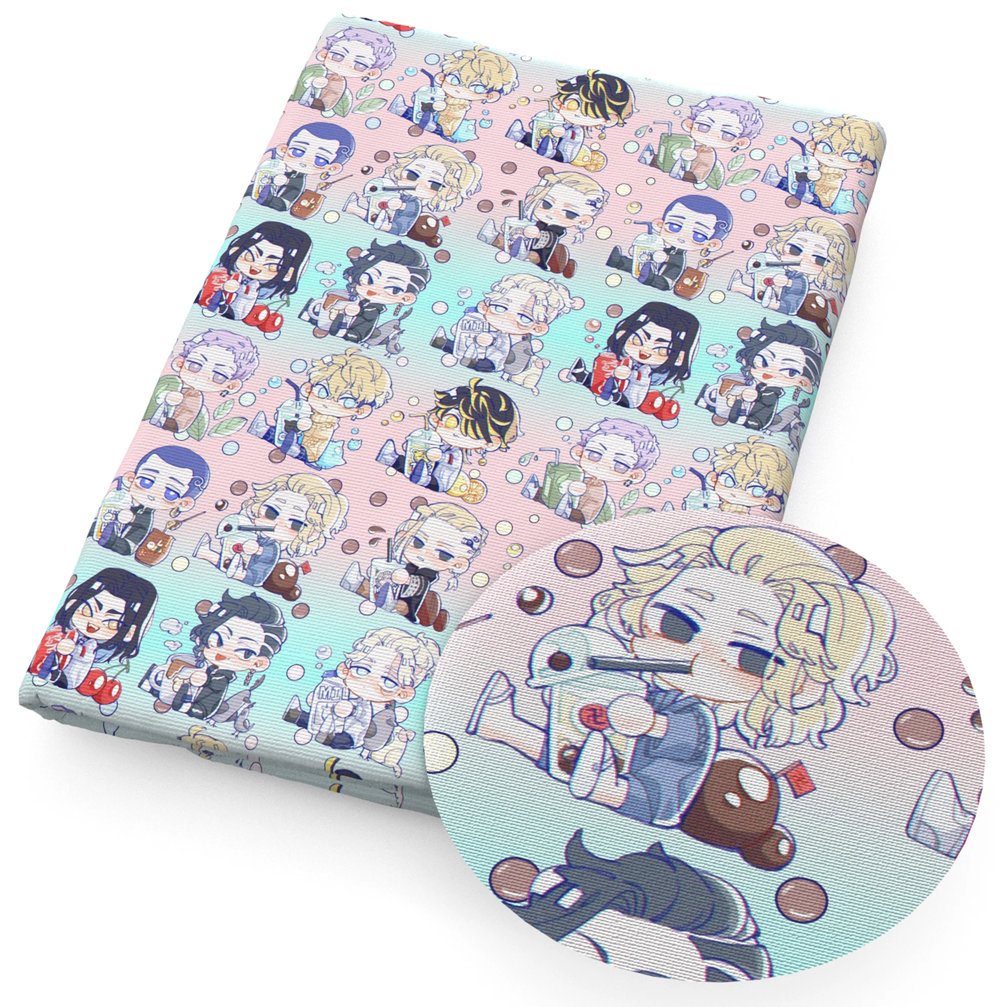 Printed Polyester Cotton Fabric Tissue Patchwork Drink Juice 50*145cm Kids Doll Sewing Quilting Fabrics Needlework Material |