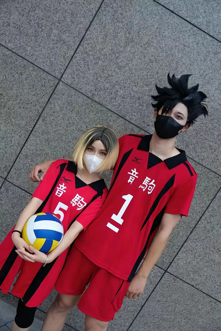 Костюмы для косплея по аниме Haikyuu: спортивная форма волейбольного клуба старшей школы Некома, футболки Кенмы Козуме и Куроо Тэцууро (art.: 3920dc7a7c86a) - 3920dc7a7c86a