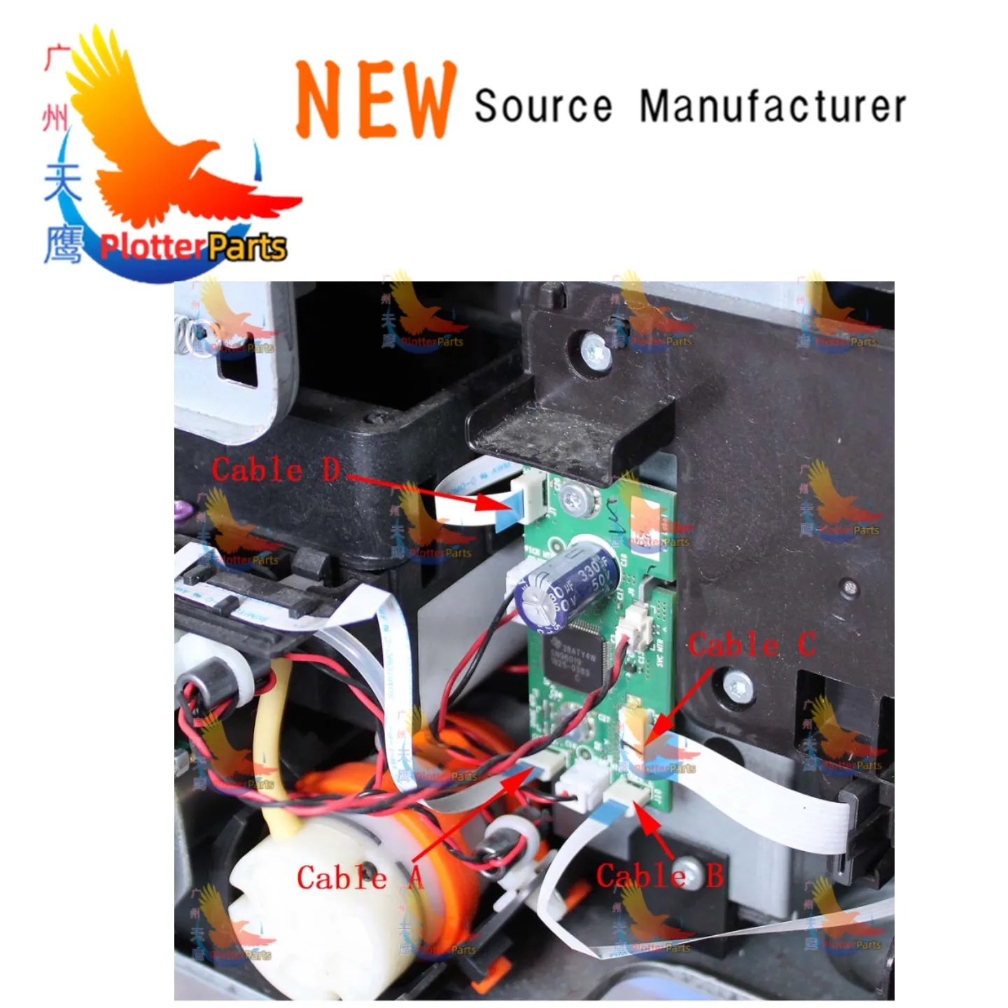 Фото НОВЫЙ плоский кабель FFC для плоттеров HP DesignJet T650 T630 T520 T830 T730 T850 T870 T250 T120 T908, комплект кабелей CQ893A 5HB10A №2