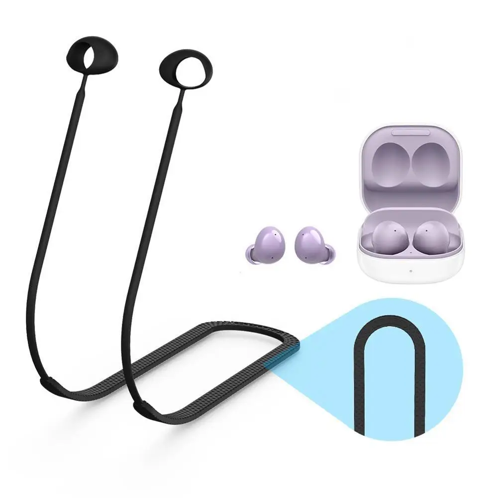 

Anti-Lost Earbuds Strap for Samsung Galaxy Buds 2 Headphone Holder Rope Cable Headset Silicone Neck String Accessories