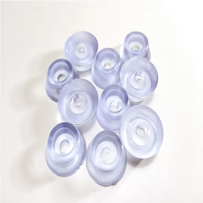 12PCS до 100PCS диаметр 15мм 17мм 19мм 27мм прозрачная круглая резиновая накладка для ножек стола и стула, предотвращающая скольжение.