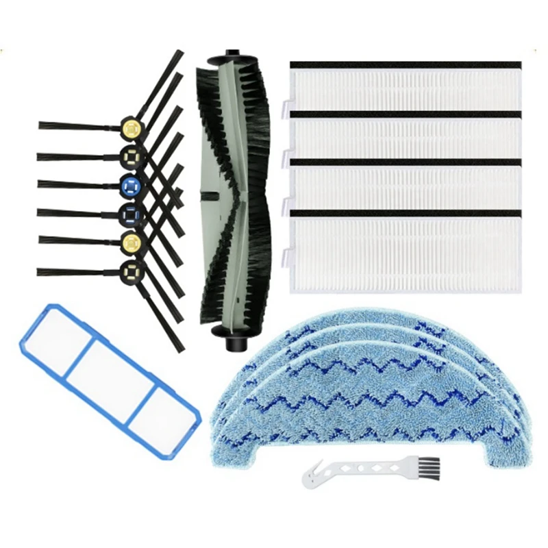 

16PCS Replacement Parts For Ilife A7 A9S X785 X750 X800 Robot Vacuum Cleaner Mop Cloth HEPA Filter Main Side Brush