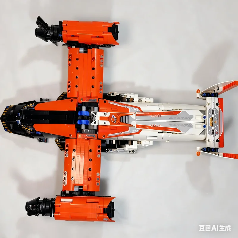 Фото 1082 детали MOC Alternate - V22 Bell Boeing Osprey, техническая модель, строительные блоки, архитектурный конструктор, идея для рождественского подарка, креативные кирпичики. №3
