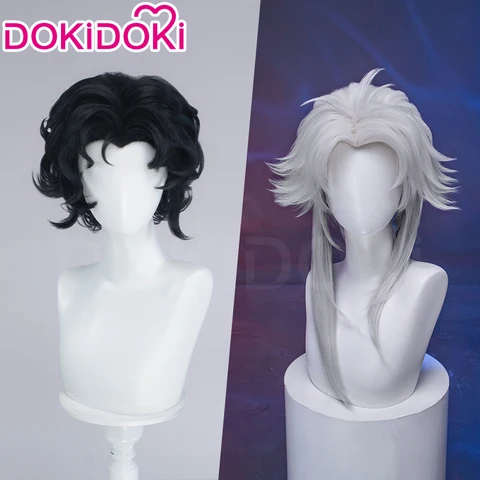 Косплей парик Пьеро, белый, синтетический