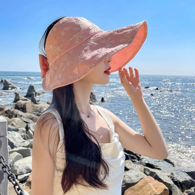 

Hat Female Summer Uv Protection Sunscreen Hat Fisherman Hat Korean Version Versatile Sun Hat Basin Hat Japanese Trend