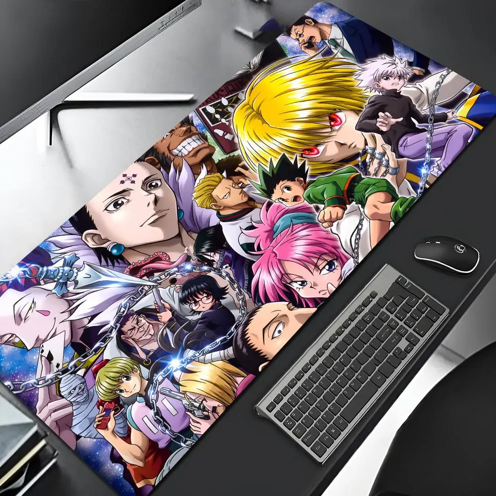 Фото Коврик для мыши Hunter X Hunter, большой игровой коврик с фиксацией края, резиновый коврик для геймеров, большой художественный коврик для мыши, коврик для ноутбука, настольный коврик в стиле манга №4