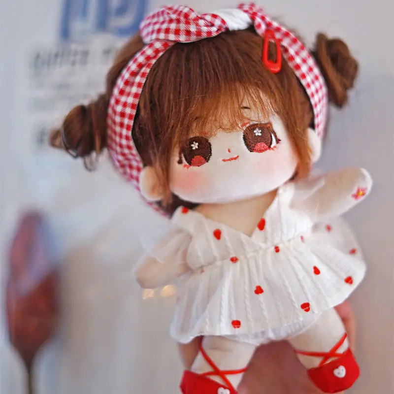 

New 20cm Cute Plush No Attribute Doll BERI 20cm Black Micro-curly Fried Hair Plush Doll Stuffed Toy for Girl Children's Toys