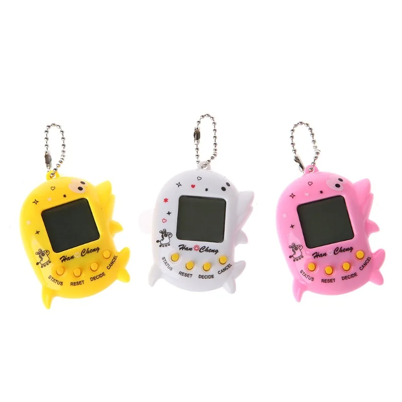 

New Virtual Network Electronic Pet Machine Game Children Toys Cute Dolphin Type Keychain Kids Electronic Pet Game Machine Toy