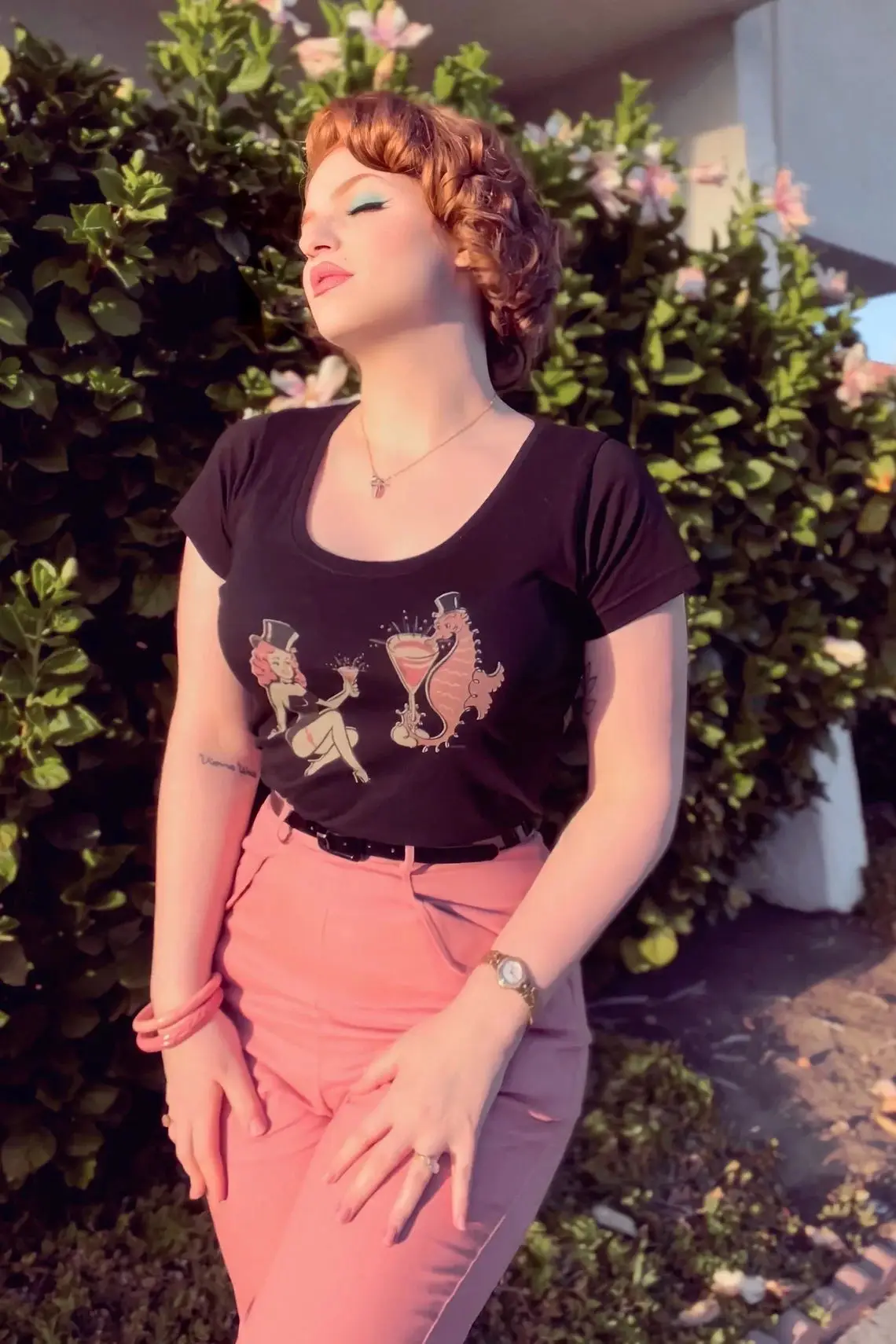 Цветная футболка для коктейвечерние Женская смешная из 100% хлопка в уличном стиле