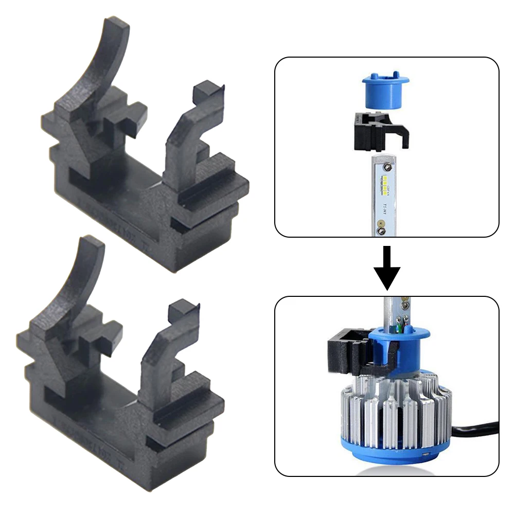 

Durable Bulb Holder Light Socket Headlight LED Lamp Pair Parts Plastic Replacement Vehicle Accessories Adapter