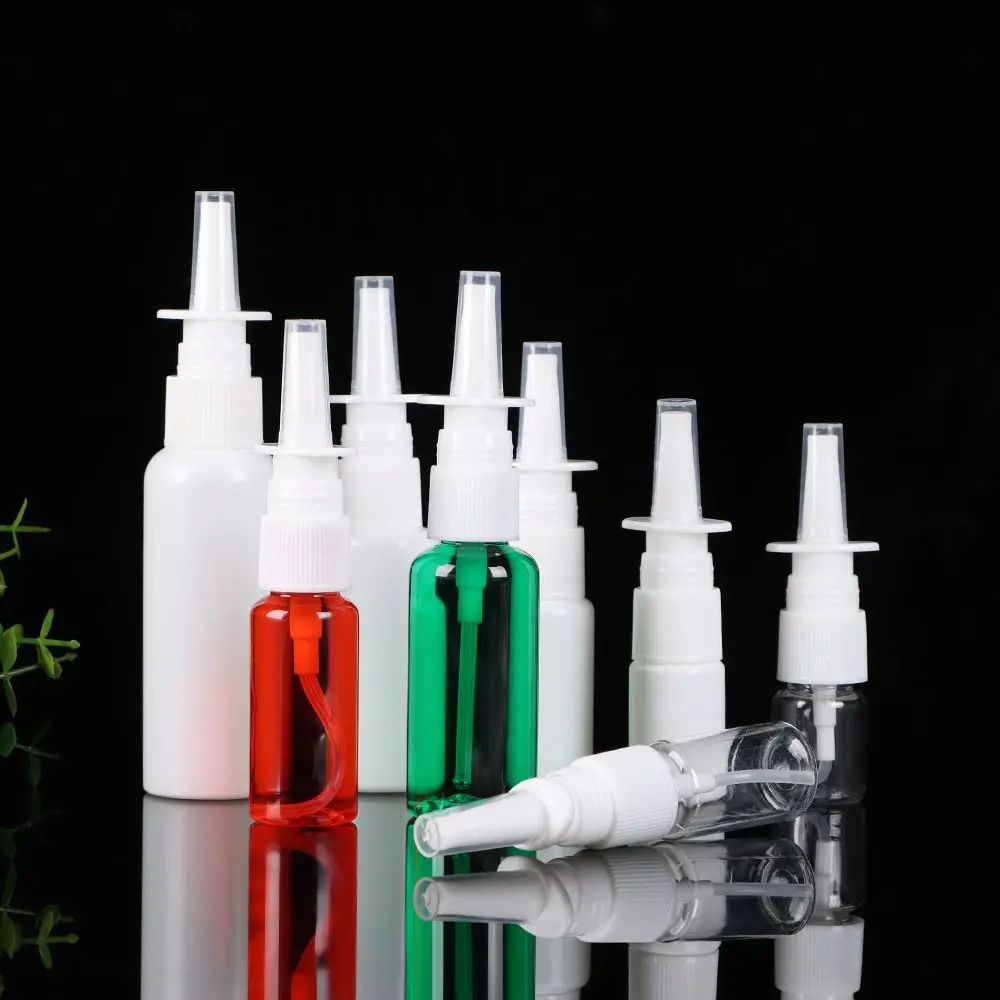 

5/10/20/30/50ml Home Mist Plastic Pump Refillable Bottles Bottle Nose Dropper Empty Nasal Sprayer Container Travel Accessories