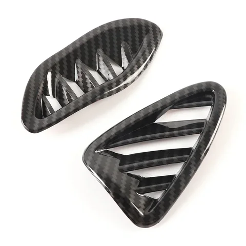 ABS карбоновый прибор, боковая рамка для выпуска кондиционера, накладка для Fiat 124 Abarth 124 2016-2024, декоративная крышка для вентиляционного отверстия