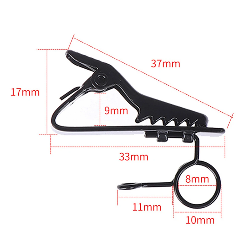 

Audio Instruments Tie Clip Microphone Replacement Spare Supplies Accessories Black Collar Equipment Metal 10Pcs