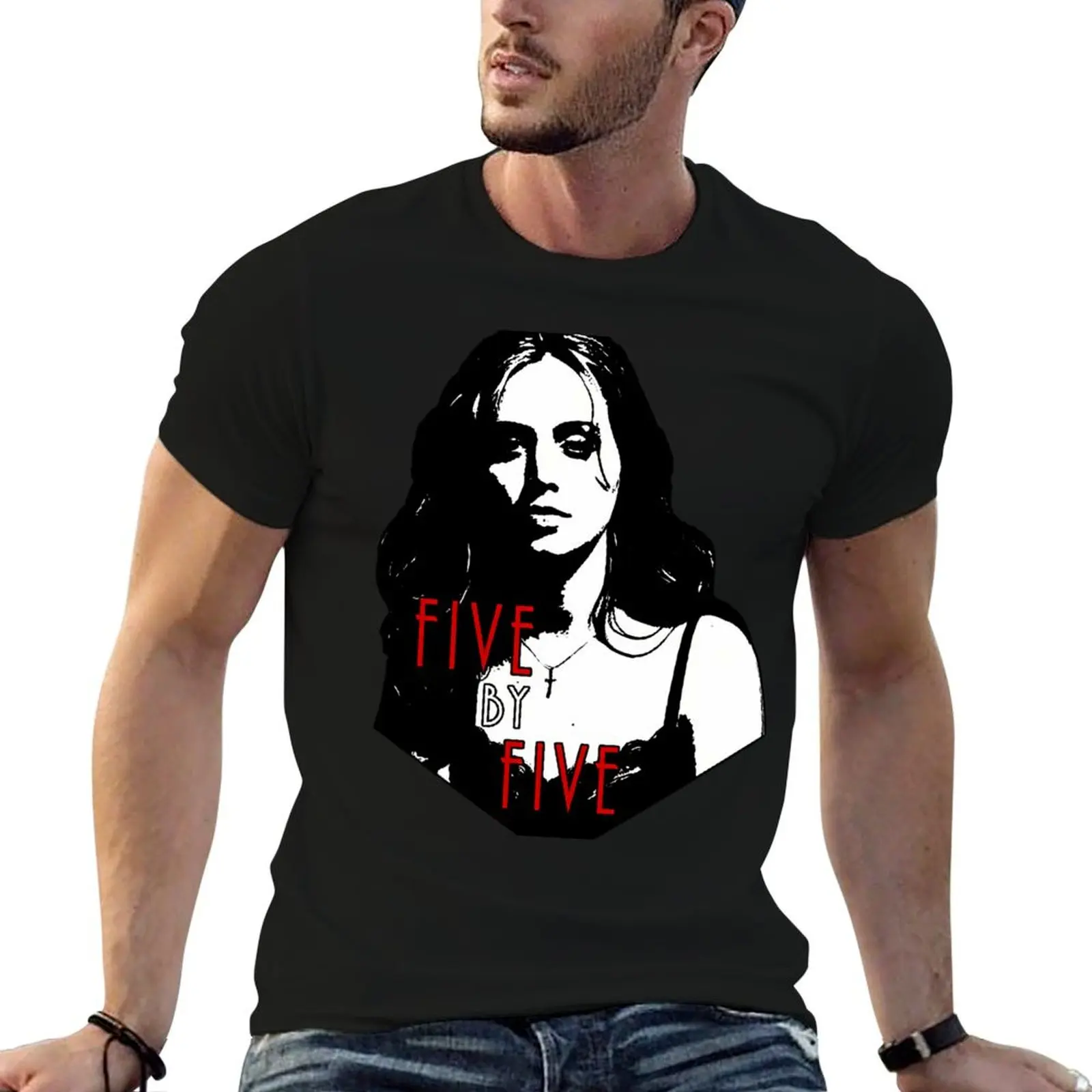FAITH LEHANE: футболка пять на топы больших размеров мужская одежда